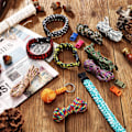 Miniatyrbillede 5 af 5: 28 farver 10 fod Paracord ledning 550 Multifunktion Paracord reb Paracord armbånd reb Håndværk Fremstilling reb kit