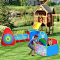 Miniatyrbild 4 av 5: 5-i-1 Pop Up Bollhav Tält Tunnel Barn Baby Leksak Mål Spel{EE}