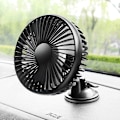 Pikkukuva 1 / 5: Auton USB Sähkötuuletin 12V24V Jäähdytys Ajoneuvolle - Yksipäinen Imu Kuppi (Yksi Kappale){f2}