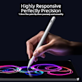 Miniatyrbillede 2 af 4: Stylus Pen til iPad 6.-11. generation - 2X hurtig kompatibel med 2018-2025 Apple iPad Pro 11\"/12.9\"/M4, iPad Air 3/4/5/M2/M3 Gen - Hvid