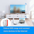 Miniatyrbild 6 av 6: Wifi Booster Uttag + Inklusive Internetkabel, WiFi Signal Booster, WiFi Extender, Trådlös WiFi Bo{sl}
