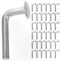 100 st kraftiga galvaniserade L-formade säkerhetsbultar för pallställ i lager Silver 3.20X1.70X1.10CM