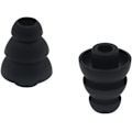 Pikkukuva 2 / 2: Pairs Vaihto Triple Flange Cone Korvatulpat Korvatulpat Silikonikorvatyynyt Sopii Useimpiin Korvakaiuttimille, Musta