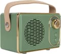 Retro Bluetooth-högtalare med förbättrad bas, trådlös bärbar högtalare grön Bluetooth 5.0 för hem- och utomhusbruk