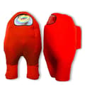 Oppusteligt kostume rød rummand til børn Red astronaut Adult