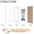Miniatyrbild 3 av 7: 3-pack Fotoramar A4, Fotoramar Barnteckningar A4, Fotoram Svart för Foton, Bilder, Affischer white 21*29.7cm