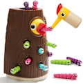 Miniatyrbilde 1 av 8: TOP BRIGHT Montessori-leker for 2-åringer - Magnetisk fuglematingslek for finmotorisk utvikling for gutter og jenter