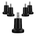Miniatyrbilde 1 av 5: Kontorstolbein - Sett med 5 erstatningstupper for stolbein 10/22 mm - Stødige og stille stolbein for harde gulv [db]