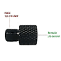 Miniatyrbilde 1 av 2: Gjengeadapter for løpsende Hunn 1/2-20 UNF til Hann 1/2-28 UNEF 0018