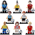 Miniatyrbild 1 av 3: Fotbollsbyggklossar Ronaldo Lionel Messi Beckham Neymar Twitchy Pussel Leksak[HK] Only 1pcs Ronaldo A