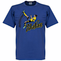 Miniatyrbillede 1 af 10: 2022 Sommer Svensk Landshold Ibrahimovic Mindesudgave Fodboldtrøje Løs Bomulds Fodbold T-Shirt{f839}