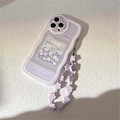 Miniatyrbild 3 av 4: Kompatibelt med iPhone 11 Skal med Sött Lila Blommönster Design Estetiskt Kvinnor Tonåringar Flickor Blom Linsskydd Skal för iPhone{f2}