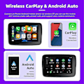 Miniatyrbillede 4 af 5: 5 Tommer Motorcykel Trådløs Carplay Android Auto Bærbar Navigation GPS Skærm Vandtæt Display - WELLNGS