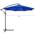 Miniatyrbillede 3 af 5: 2023 Varm Udskiftningsstof til Haveparasol, Tagdækning til 2,7 m 6-Arms / 8-Arms Terrasse Solparasol Stof 100% Nyt Tan Tan 270cm*8 Arms