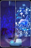 Miniatyrbilde 2 av 4: Ocean Light Projector Nattlys Barn, 360 Roterende Projektor Og Timer Sensoriske Lys, 6 Farger Projektorlys For Barn Jenterom Dekor_jsag3