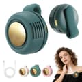 USB Genopladelig Halsventilator, Bladløs Bærbar Mini Køleventilator, Håndfri Personlig Ventilator til Sommerrejser Dark green