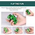 Miniatyrbilde 3 av 3: Liten Gyllen Elefant Oppgradert Uendelighetskube Fidget Leke, Kule Mini Gadget Best for Stress og Angstlindring og Drep Tid, Spesial (Smaragdgrønn)