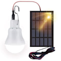 Miniatyrbild 1 av 5: Soldriven LED-bodlampa, 2-pack bärbar USB-laddningslykta med solpanel, 110 lumen campinglampa för inomhus- och utomhuscamping[f2] pack