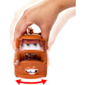 Pikkukuva 2 / 5: Mattel Disney ja Pixar Autot Liikkuvat Hetket Leluauto liikkuvilla silmillä ja suulla, Mater-hahmoauto, n. 18 cm pitkä [F2]