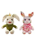 2026 Påskehare Plyslegetøj Blød Kanindukke Forårsgave Varmt Salg Flower Cloth Rabbit