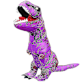 Miniatyrbilde 1 av 4: Barn og voksne dinosaur oppblåsbar cosplay kostymer T-rex anime tegneserie festkjole kostymer Halloween kostyme barn color 6