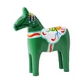 Trähäst Dalahäst, Svensk Dalahäst Staty, Juldekoration Present Samlarobjekt Heminredning Dalahäst Figurin（F2） green