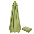 Miniatyrbillede 1 af 5: 2023 Varm Udskiftningsstof til Haveparasol, Tagbeklædning til 2,7 m 6-Arms / 8-Arms Terrasse Solparasol Stof 100% Ny Agatgrøn Agate Green 270cm*8 Arms