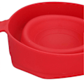 Pikkukuva 3 / 5: Silikoninen mikroaaltouunipopcornkulho, kokoontaitettava, kestää korkeita lämpötiloja, kahvalla{F2}