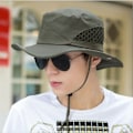 Miniatyrbild 1 av 5: Bucket hat för män, ventilerande solhatt, sommarsolhatt{EE}