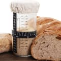 Surdeigsglass Fermenteringskrukke - 730 ml Brødhevebeholder med Termometerstripe - Startsett for Baking