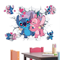 Pikkukuva 5 / 5: Stitch 3D seinätarrat lastenhuoneen graffitit itseliimautuvat lasioven tarrat sarjakuva juliste animoidut tarrat{f2}
