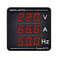 Miniatyrbild 1 av 3: Spännings- och strömmätare Frekvensmätare Digital display AC50-500V 1-140A Hög precision Digital mätare Voltmeter Ammeter