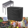Gasgrilldæksel Vandtæt Polyester Grilldæksel med Sikkerhedsstropper til Udendørs Picnic 80 x 66 x 100 cm