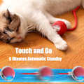 Miniatyrbild 3 av 4: Rullande Boll, Tuggbboll för Hundar, Tuggbboll för Hundar, Interaktiv Hund Smart Boll Leksak, Interaktiv Katt Boll Leksak, 360° Smart Automatisk Rullande (Röd)