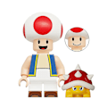Miniatyrbilde 3 av 5: 8 stk./sett Super Mario Minifigurer Monterte Byggeklosser Leker Mini Figur Samleobjekter Barn Bursdagsgave Dekor