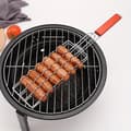 BBQ Korvgrillkorg - Bärbart Matlagningsredskap för Camping - Hållbart Grillverktyg för Picknick Utomhus 1pc
