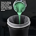 Miniatyrbilde 5 av 5: 10 stk. malingssilposer, 1 gallon malingsfilter med elastisk glidelås hvit finmasket åpning nylonmaskefilter{F2}