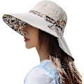 Miniatyrbillede 1 af 4: Dame Solhat Upf 50 Bredskygget Spandhat UV Beskyttelse Sommer Strand Solhat