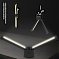 Miniatyrbillede 3 af 5: 2025 Genopladelig Gymnastiksal Lampe til Posering, Magnetisk & Hængekrog Camping Lommelygte, Dæmpbar LED Arbejdslampe I6{F2}