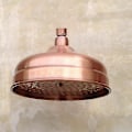 Miniatyrbilde 1 av 5: Tommer Rød Kobber Antikk Messing Rund Dusjhode: Elegant Baderomsinnredning{F2}
