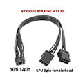 Miniatyrbillede 5 af 5: 1 stk. Dobbelt Pcie 8-pin hun til Mini 12-pin han GPU-strøm til Geforce Rtx3080 Rtx3090