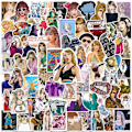 Miniatyrbilde 4 av 5: Taylor Swift - klistremerker 100 stk/pakke for voksne tenåringer barn gutter jenter, Wa{HH}