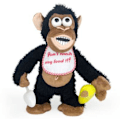 Miniatyrbillede 1 af 3: Abe bamse, elektrisk interaktiv banan abe plys T