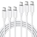 Miniatyrbilde 1 av 5: -USB C til USB C-60W Hurtigladekabel, Type C, Kompatibel med iPhone 15-16, Android, 3-pakning, 1m