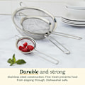 Pikkukuva 3 / 8: Cuisinart Mesh-siivilät, 3 kpl (1 pakkaus), CTG-00-3MS Hopea