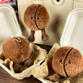 Miniatyrbillede 6 af 6: 5.11in Jellycat Brun Kaffebønne Nøglering Med Fod Blød Vedhæng Ny Kreativ Simuleret Kaffe Mad Plysdukke Nøglering Jellycat Udstoppede Dyr
