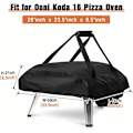 Pikkukuva 3 / 5: Ooni Koda 16 pizzauunin suojus, vedenpitävä ja säänkestävä, kantolaukku, pizzauunin laukku - musta (66 x 60 x 22 cm){f2}