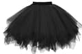 Tutu kjol för kvinnor, dans, tyllkjol, kort M SVART{f2} black