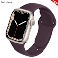 Pikkukuva 6 / 10: Silikoniranneke Apple Watch -rannekkeelle 44mm 40mm 38mm 42mm Correa Iwatch Series Se 6 5 4 3 Rannekoru Apple Watch Series 7 45mm 41mm Punainen 38 40 41 mm M-L{F2} 38 40 41 mm ML Red