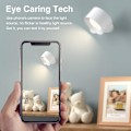 Miniatyrbild 5 av 7: Vägglampa LED-lampa Uppladdningsbart batteri Vägglampetter Dimbar med 3 färglägen 3 ljusstyrkenivåer 360° roterbar touchkontroll{f2} White